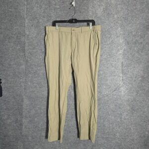 Michael Kors Chino Pants Mens 36x30 Khaki Tan Slim Fit Stretch Cotton Trousers